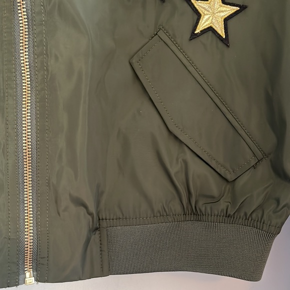 Express Green Bomber Jacket - Picture 5 of 8
